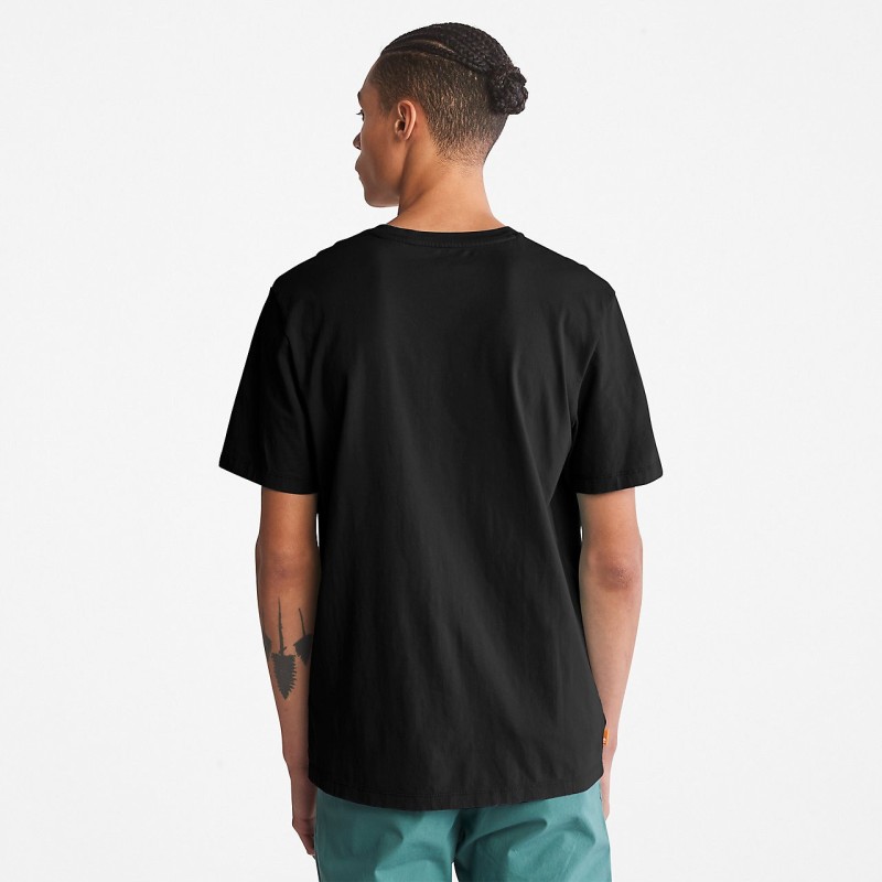 T-SHIRT BIO BRAND line Black BACK