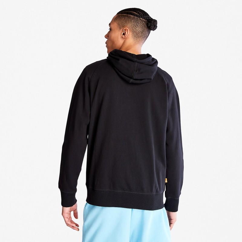 Sweat-shirt capuche zippée Exeter River Black BACK