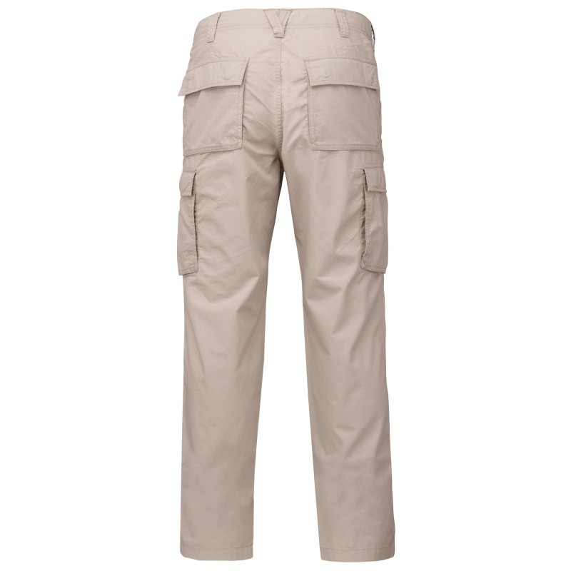 Pantalon léger multipoches homme Beige BACK