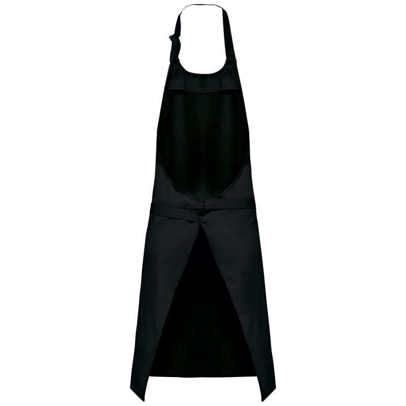 Tablier polycoton lavage haute température Black BACK