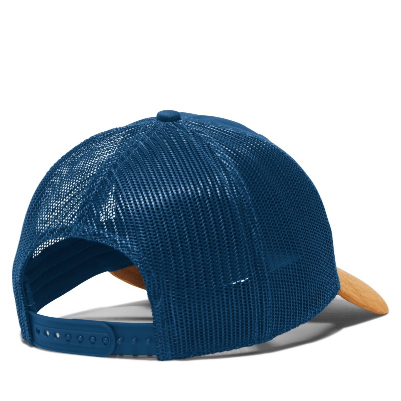 Casquette trucker w Dark denim BACK