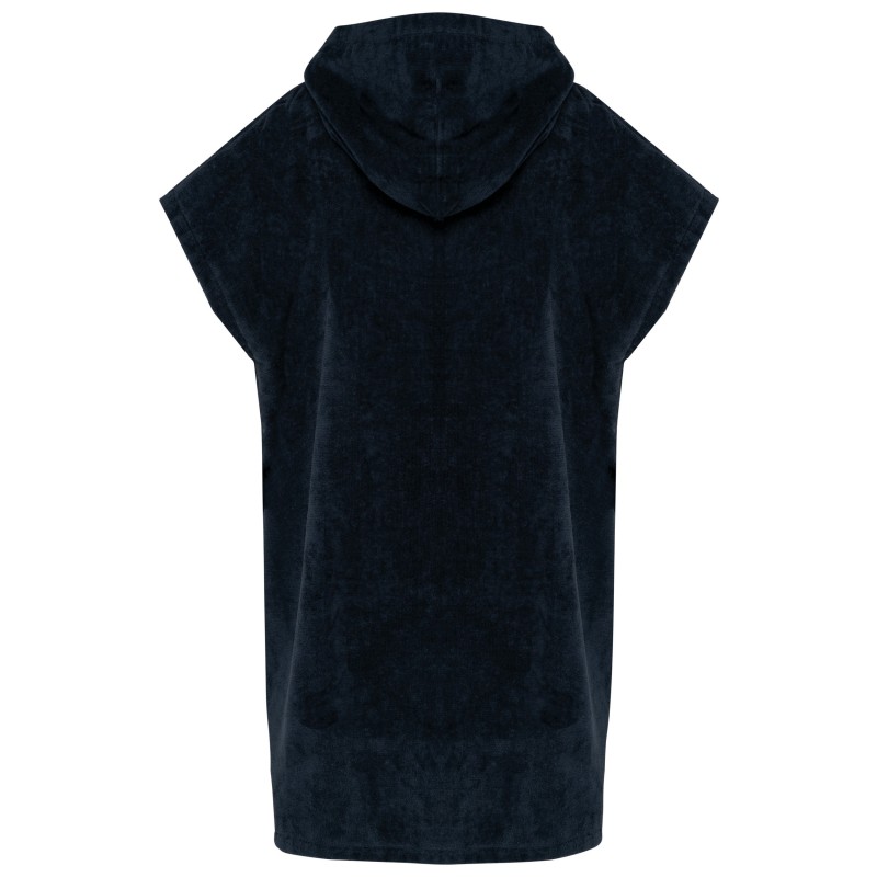 Poncho éponge à capuche enfant Navy BACK