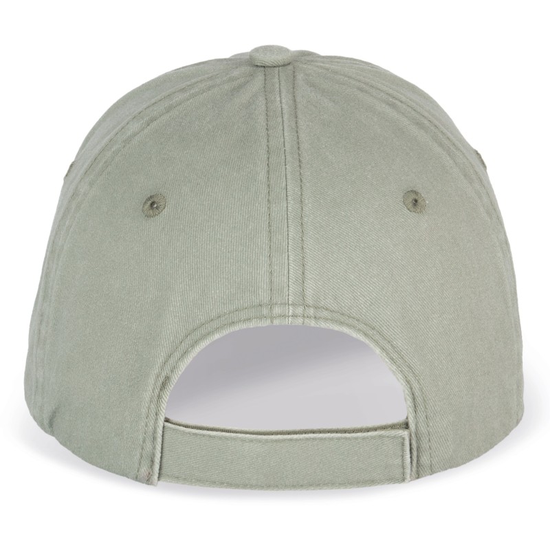 Casquette délavée unisexe Washed Almond Green BACK