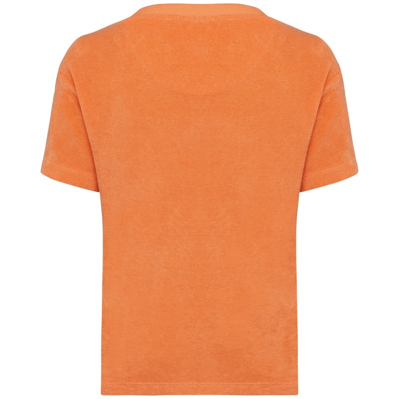T-shirt Terry Towel Fille Apricot BACK