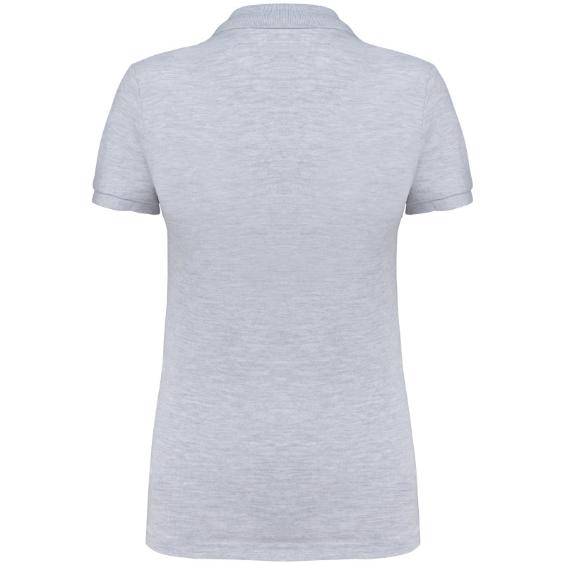 Polo vintage manches courtes femme Ash Heather BACK