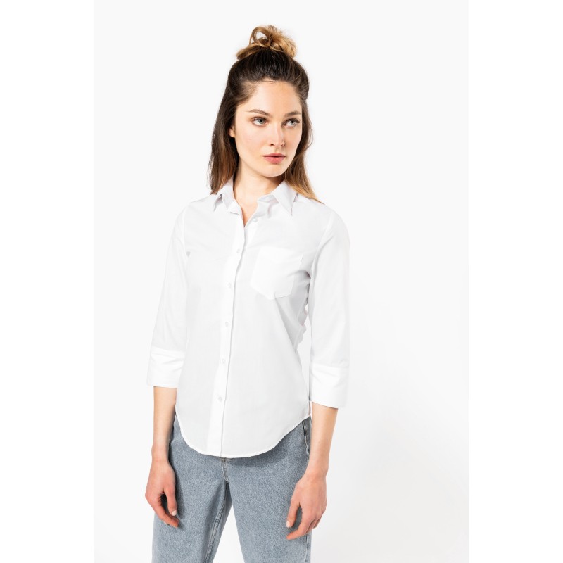 Chemise manches 3/4 femme
