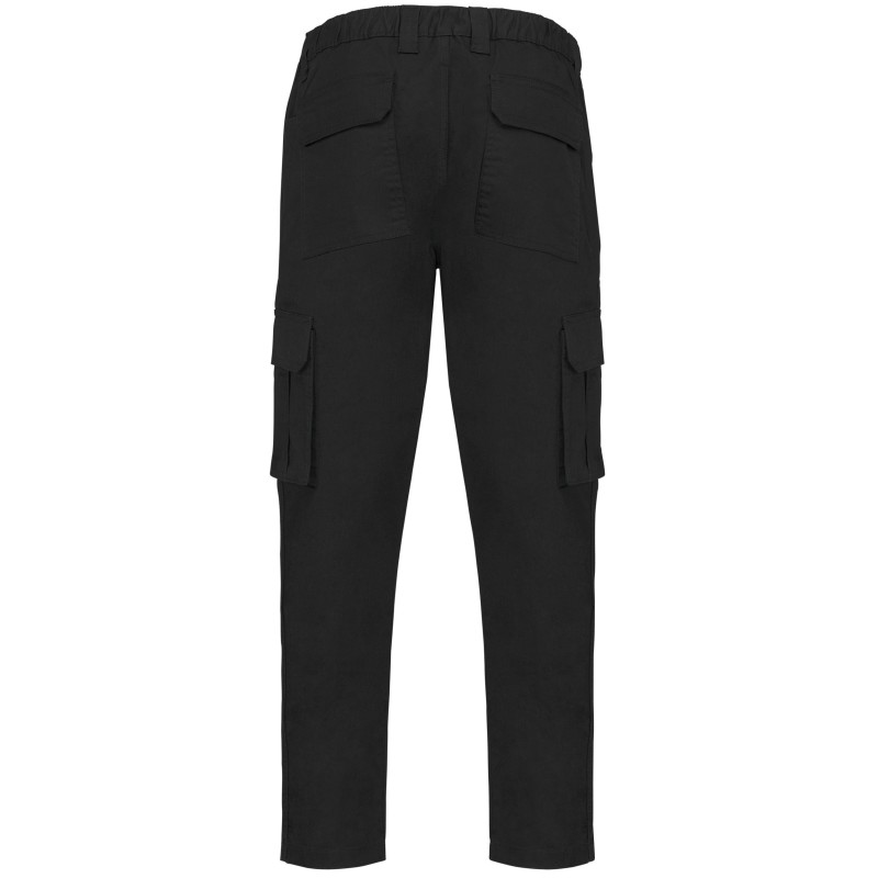 Pantalon multipoches écoresponsable homme Black BACK