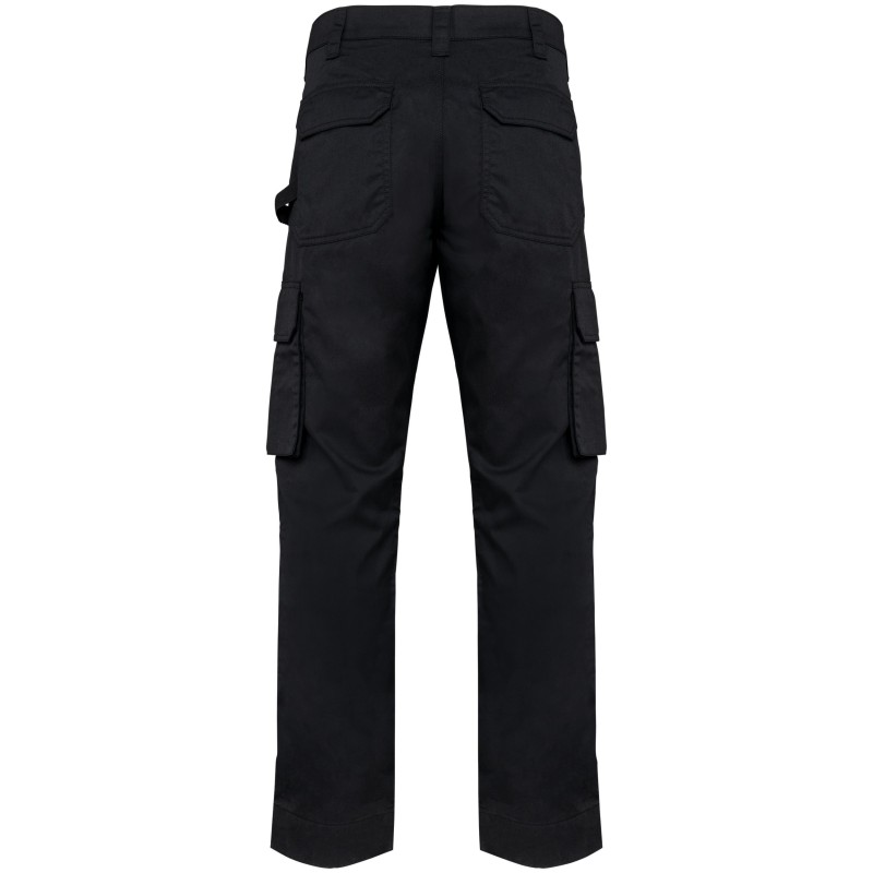 Pantalon de travail bicolore homme Black BACK
