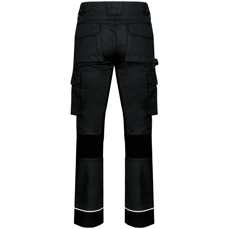 Pantalon de travail performance recyclé homme Black BACK