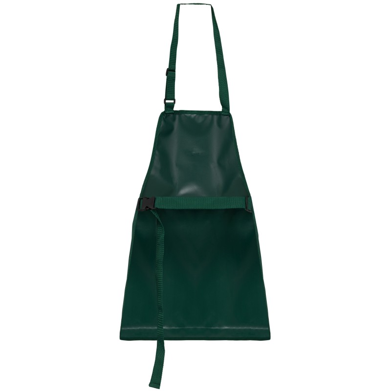 Tablier de jardinier imperméable écoresponsable unisexe Bottle Green / Beige BACK