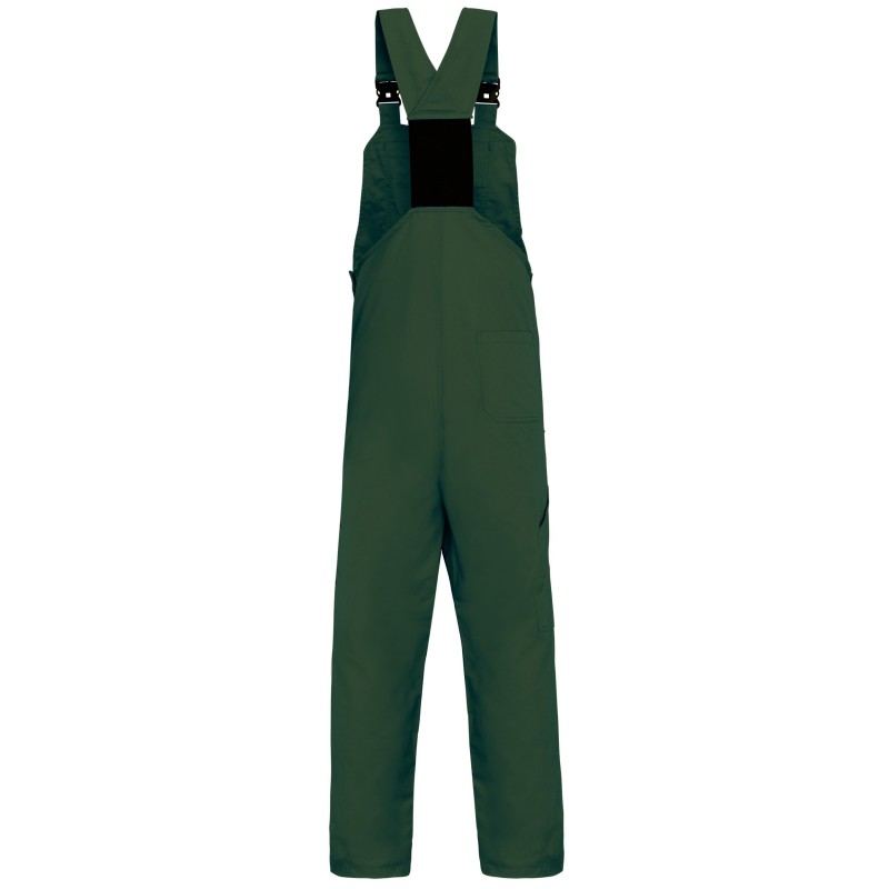 Salopette de travail unisexe Forest Green BACK