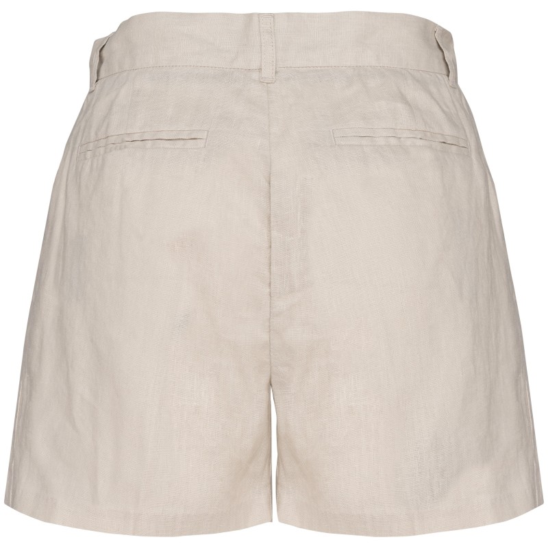 Short en lin femme Linen Sand BACK