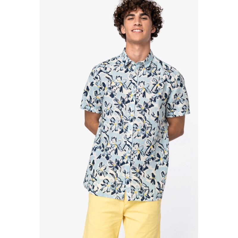 Chemise imprimé côtier homme