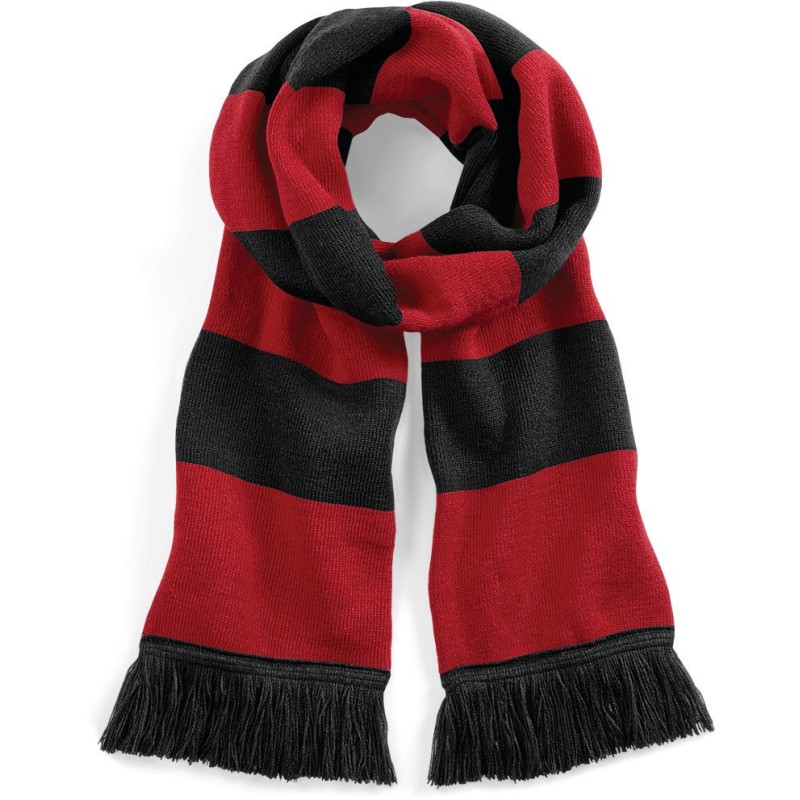 Écharpe rayée Stadium Black / Classic Red FACE