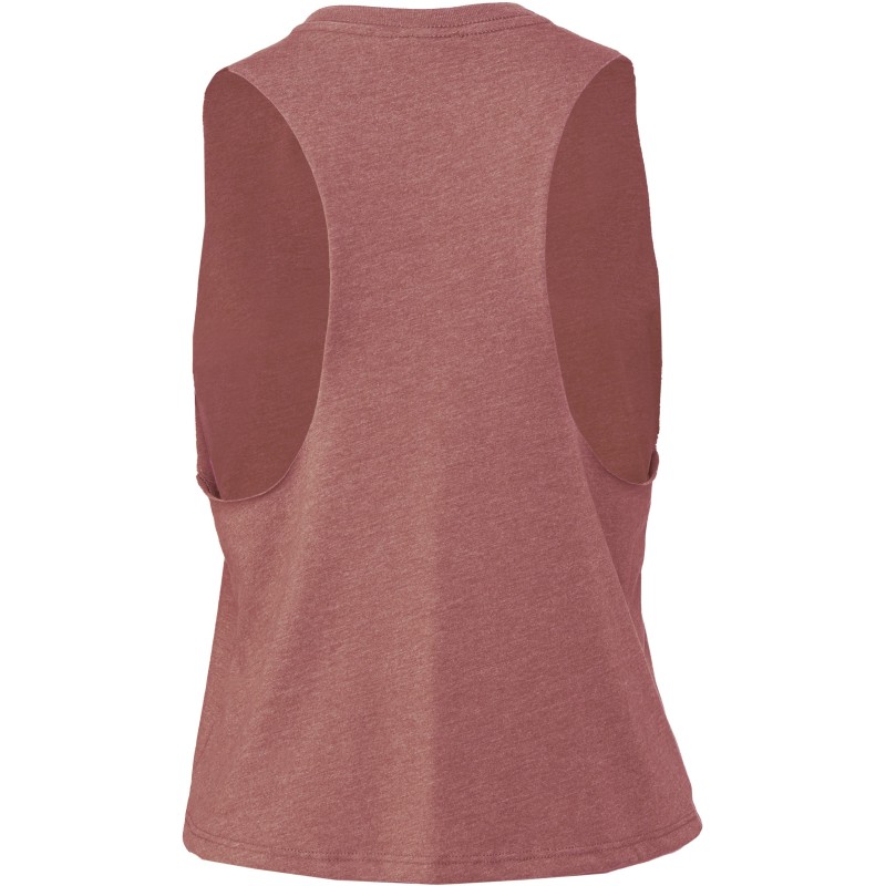 Débardeur femme crop Heather Mauve BACK