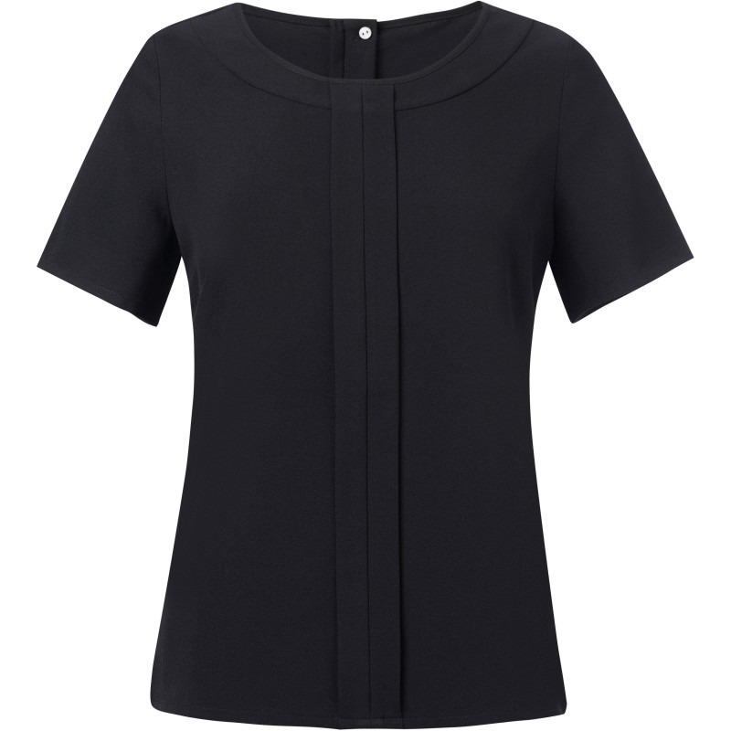 Blouse Crêpe de Chine VERONA Black FACE