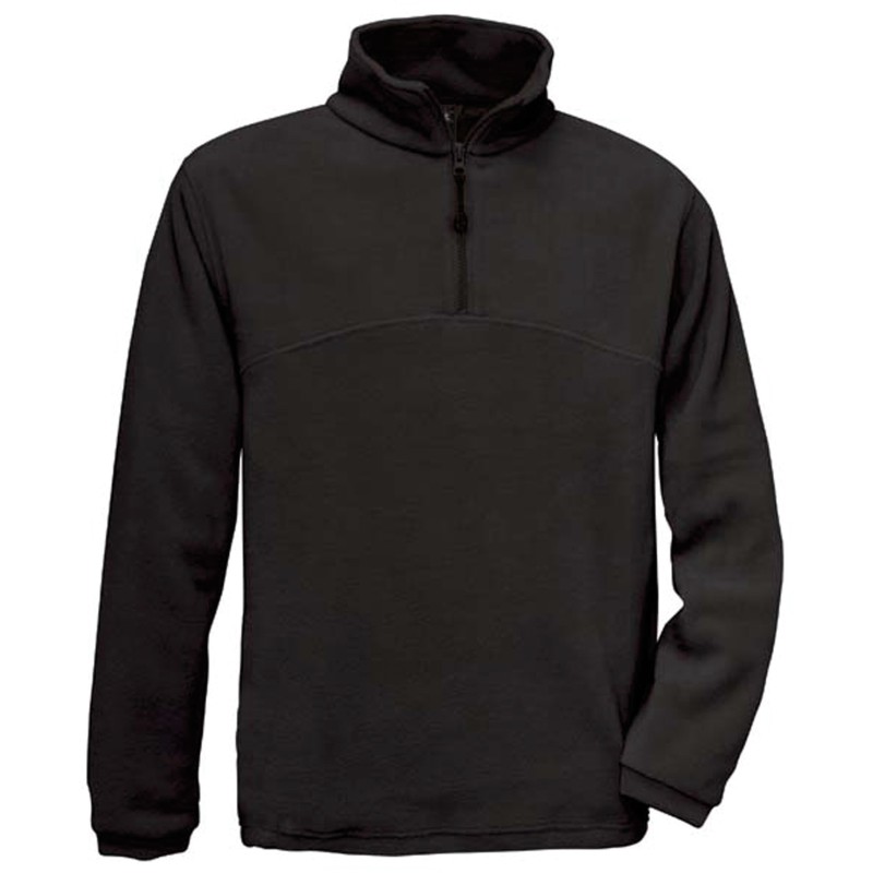 Polaire col zippé Highlander+ Black FACE