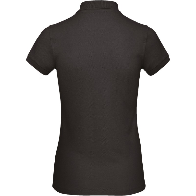 Polo bio femme Black BACK