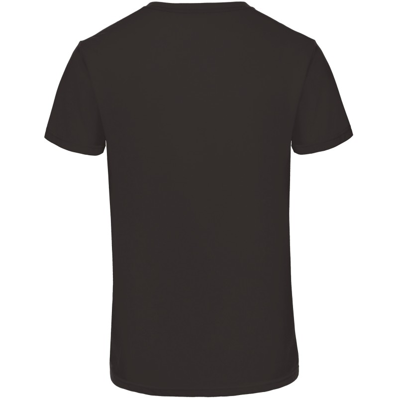 T-shirt Triblend col rond Homme Black BACK