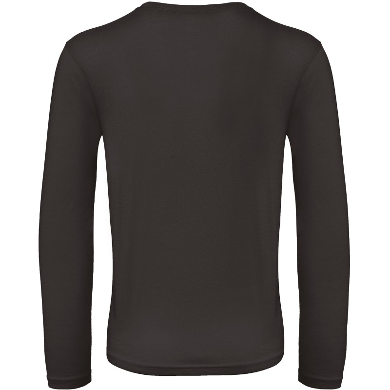 T-shirt bio Inspire homme manches longues Black BACK