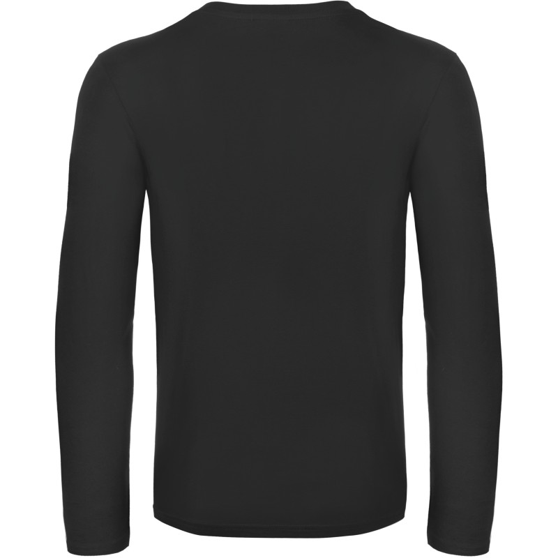 T-shirt homme manches longues E190 Black BACK