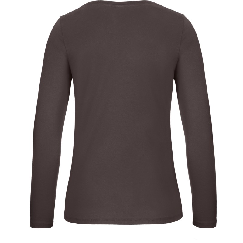 T-shirt manches longues femme E150 Bear Brown BACK