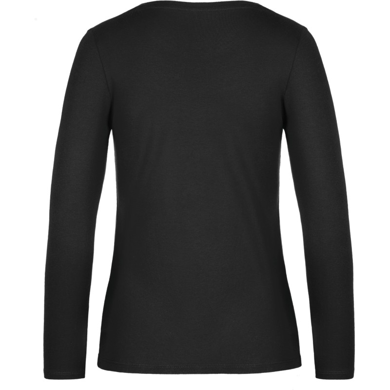 T-shirt manches longues femme E190 Black BACK