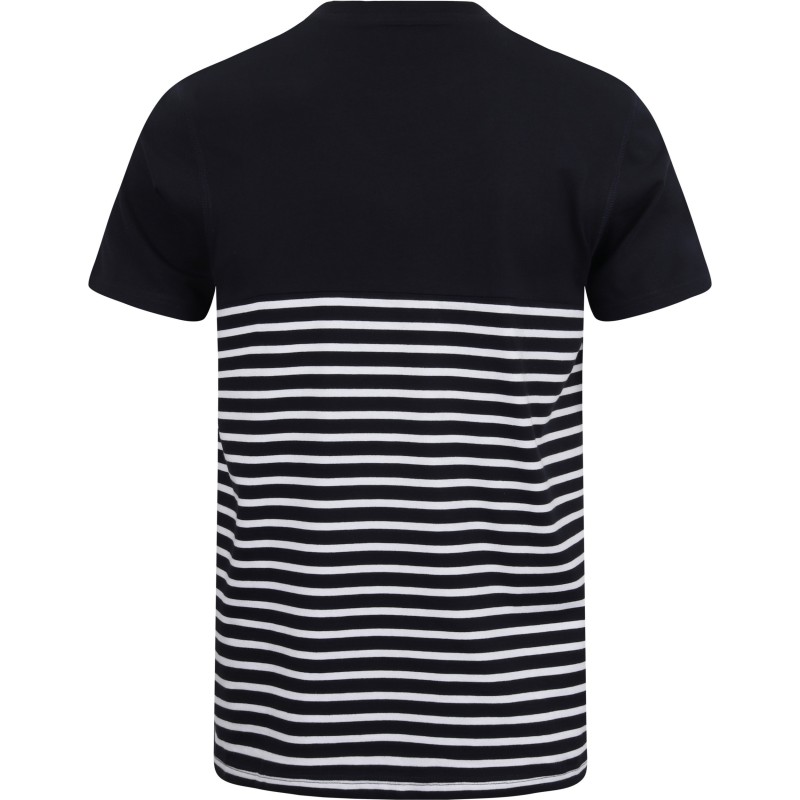 T-shirt breton à manches courtes Navy / White BACK