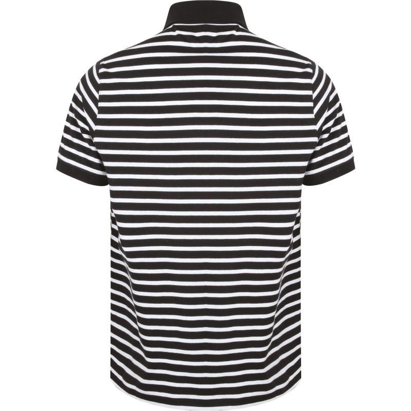 Polo jersey à rayures Navy / White BACK