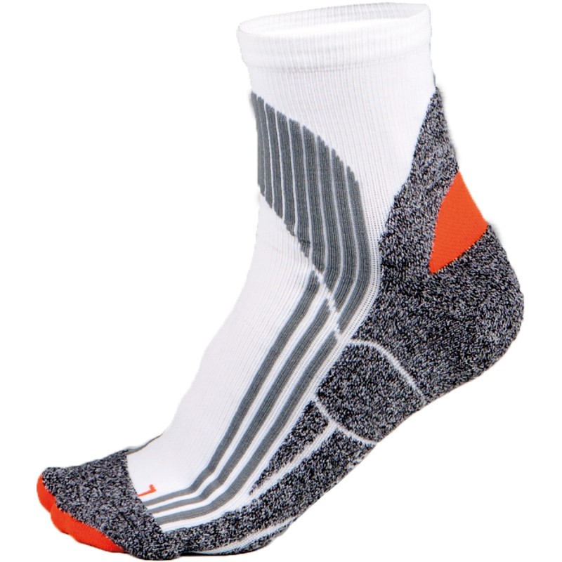 Chaussettes de running unisexe White / Grey / Orange FACE