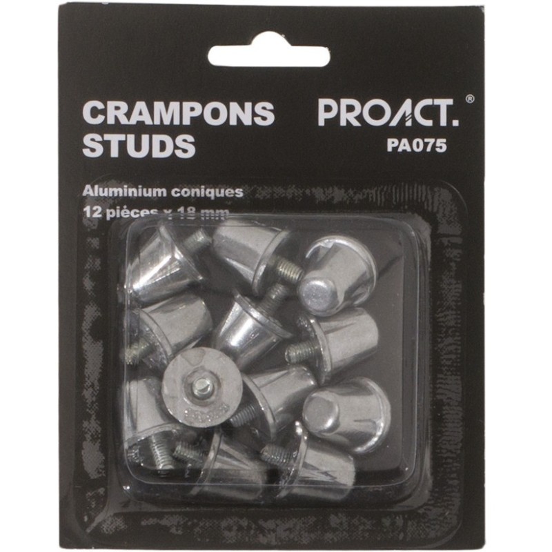 Boîte de 12 crampons  alu coniques Silver FACE