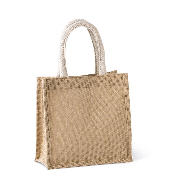 Sac style cabas en toile de jute - petit modèle