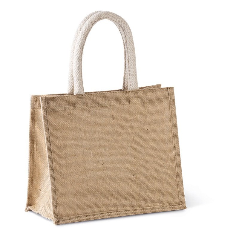 Sac style cabas en toile de jute - modèle moyen