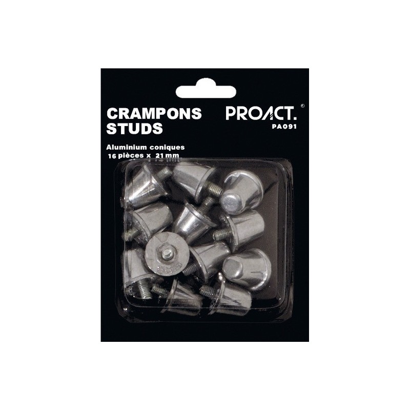 Boîte de 16 crampons alu coniques