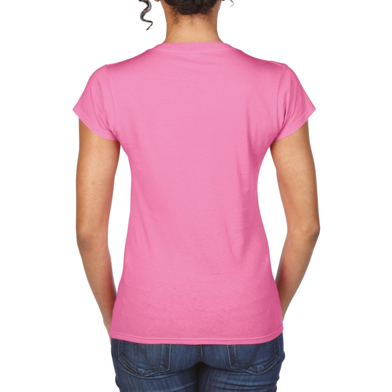 T-shirt femme col v Softstyle Azalea BACK