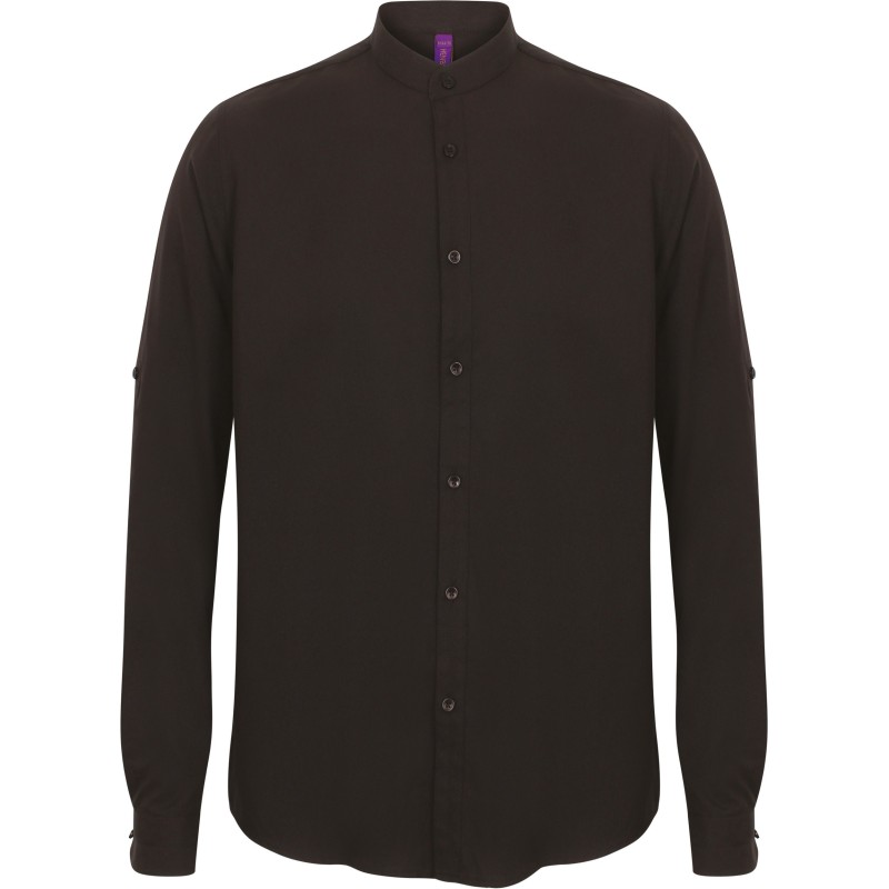 Chemise Homme col Mao Black FACE
