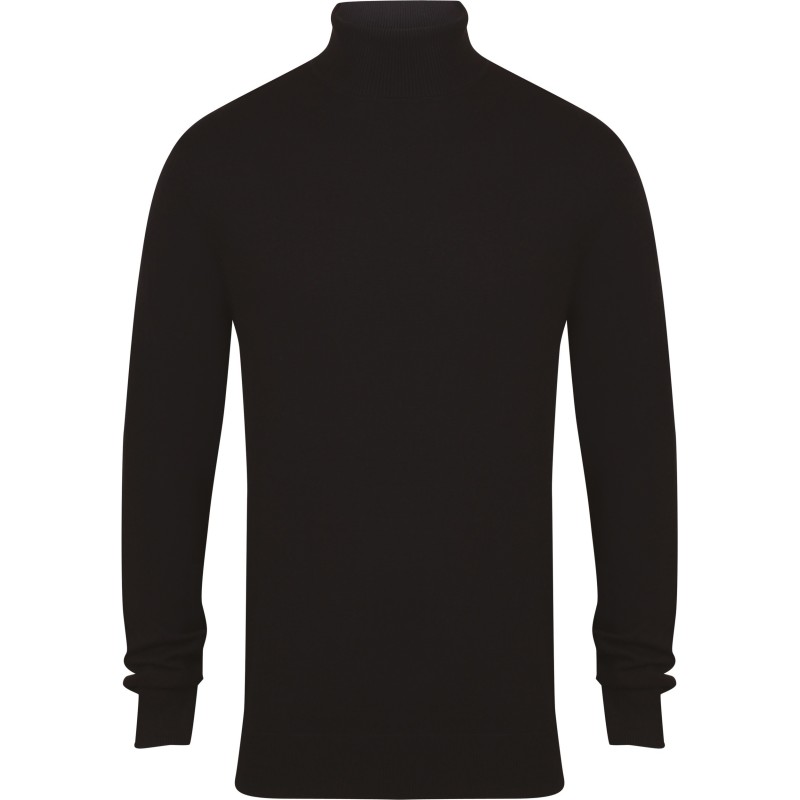 Pull col roulé Black FACE