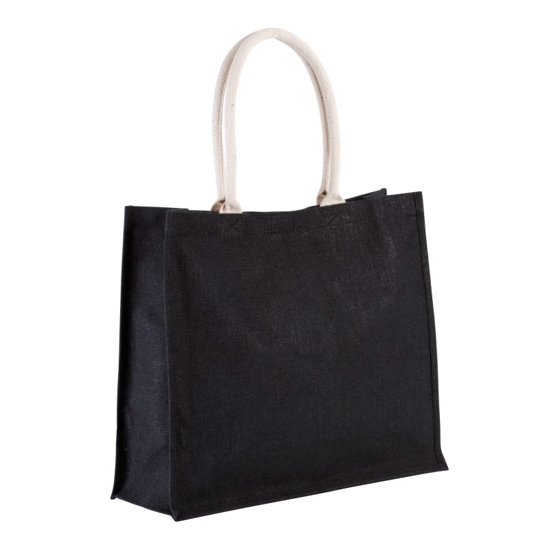 Sac de plage en jute Black FACE