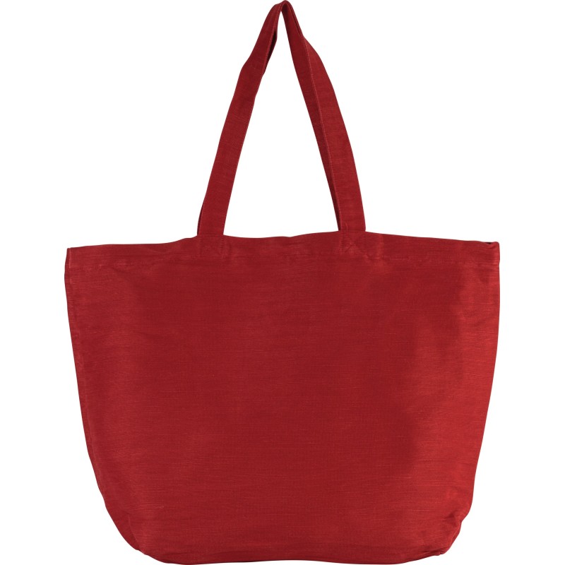 Grand sac en juco avec doublure intérieure Washed Crimson Red FACE