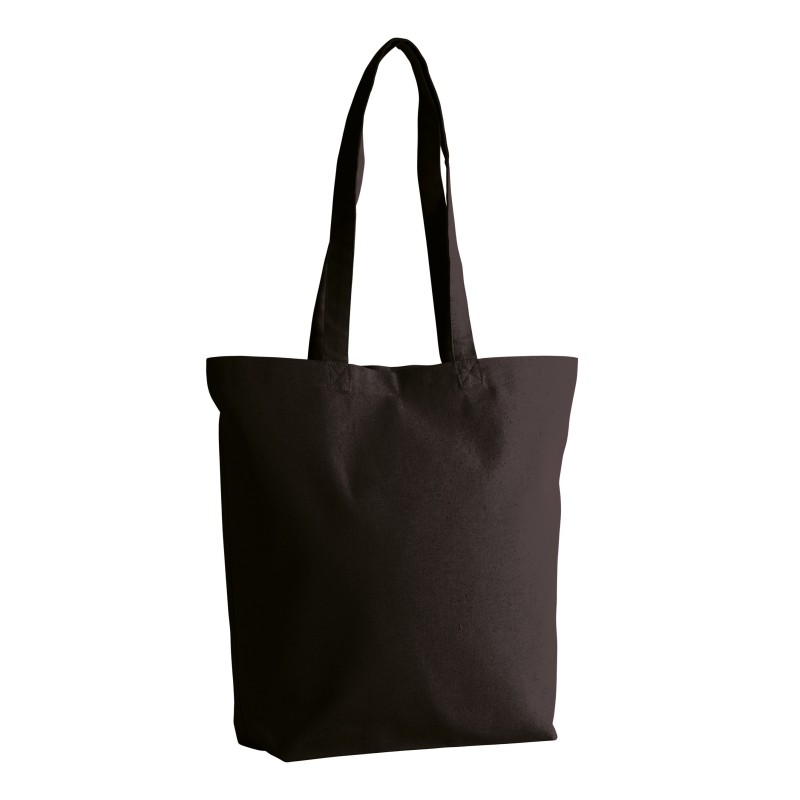Sac cabas en coton bio Black FACE