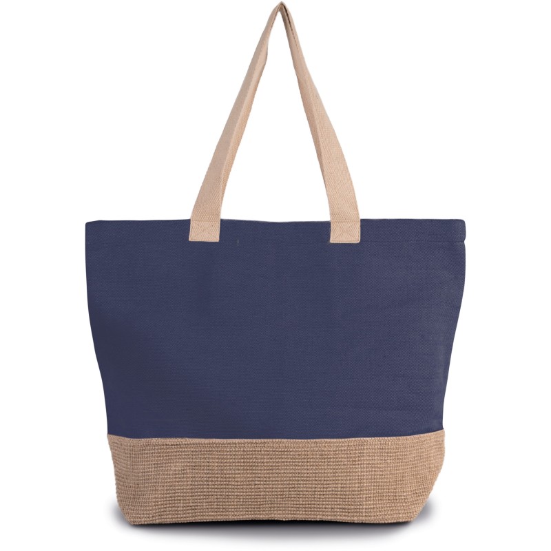 Sac de shopping fourre-tout esprit rustique Patriot Blue / Natural FACE