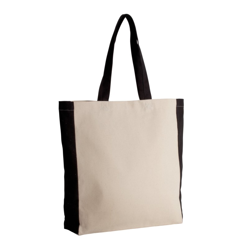 Sac cabas bicolore Natural / Black FACE