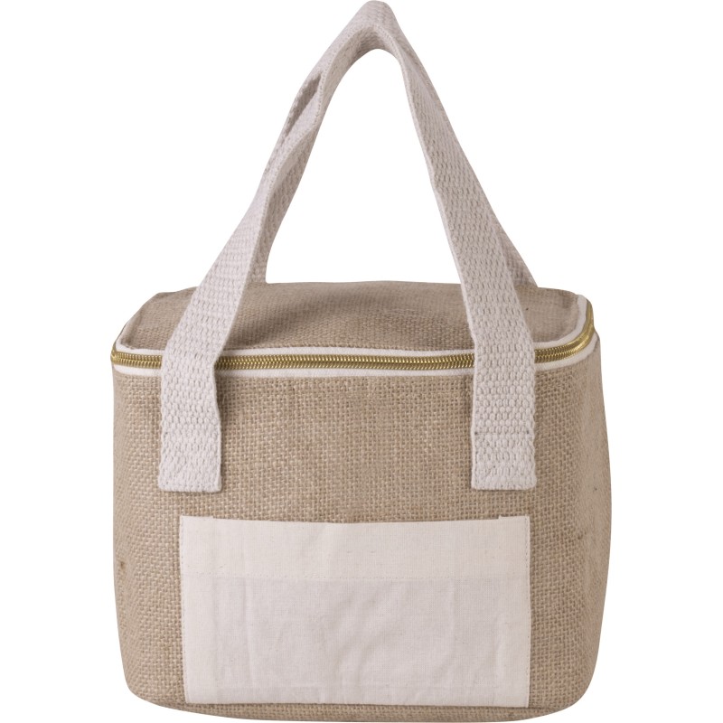 Sac isotherme en jute - petit modèle Natural FACE