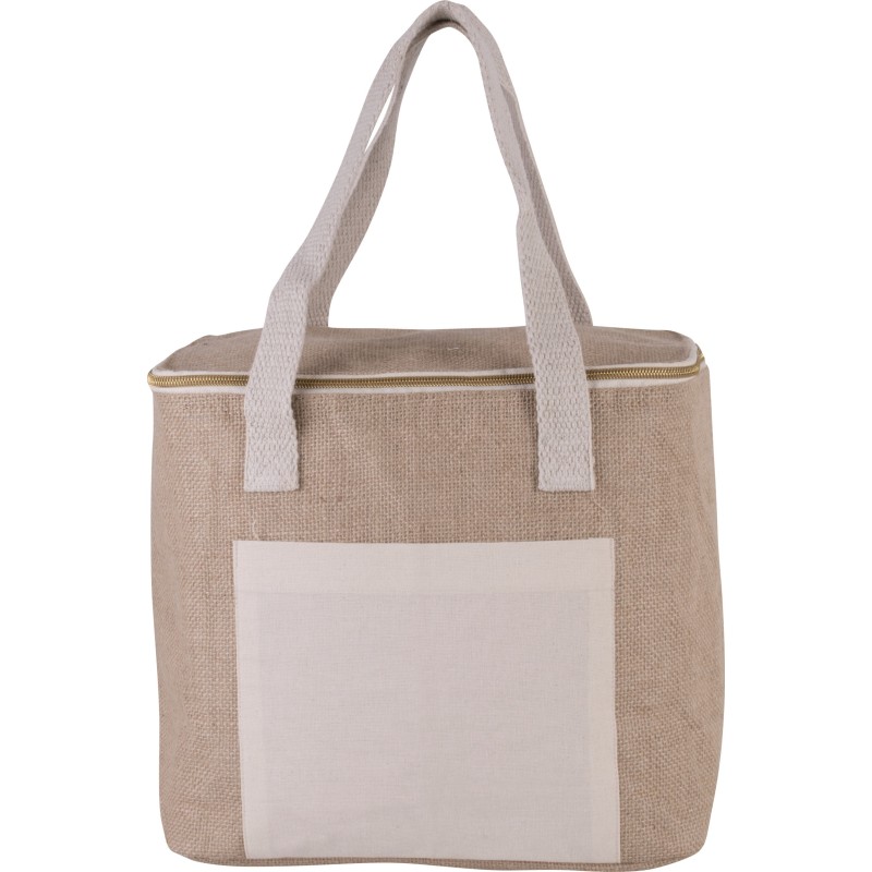 Sac isotherme en jute - modèle moyen Natural FACE