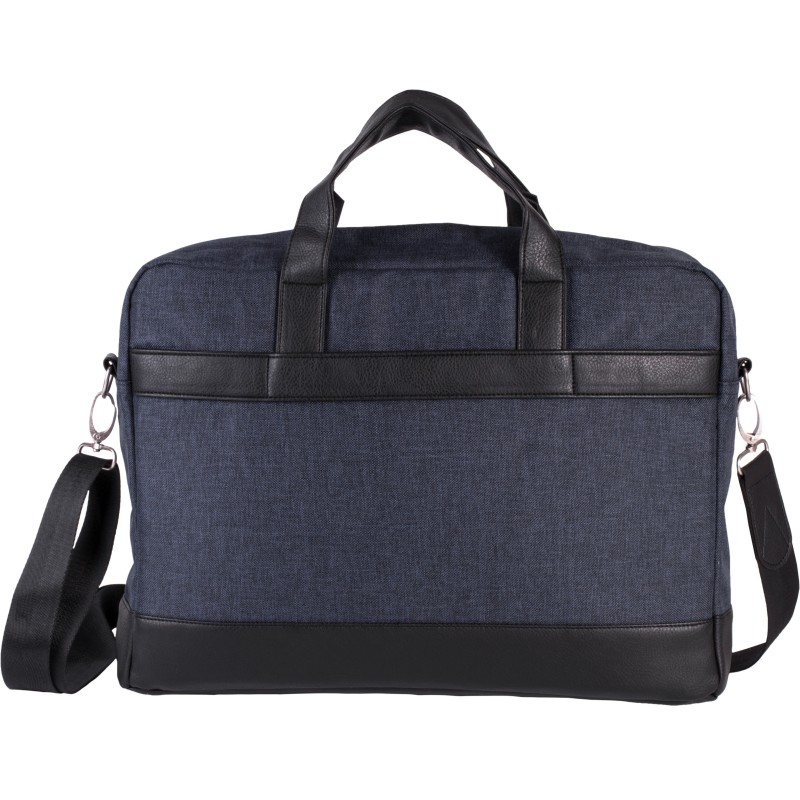Sac porte-ordinateur businessman Graphite Blue Heather BACK