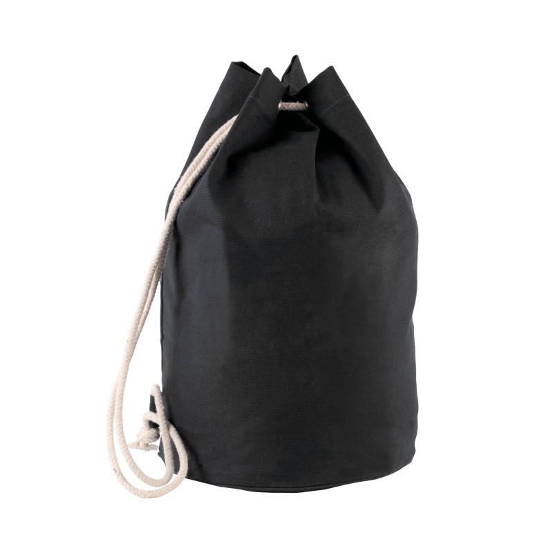 Sac marin en coton avec cordon Black FACE