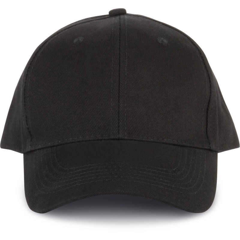 Casquette 6 panneaux en coton bio Black FACE