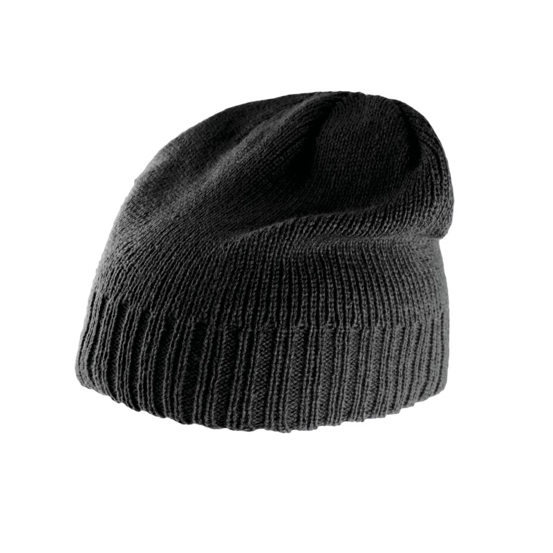 Bonnet bordure côtelée Black FACE