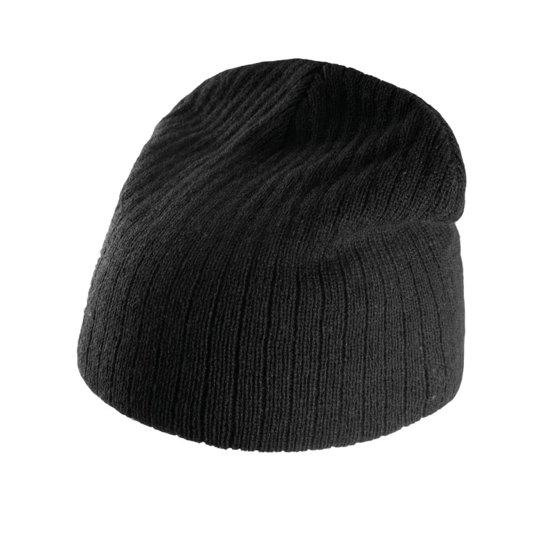 Bonnet tricot côtelé Black FACE