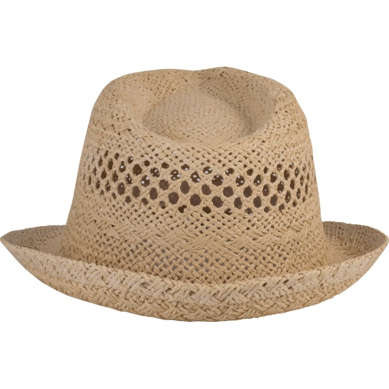 Chapeau de paille style Panama Natural BACK